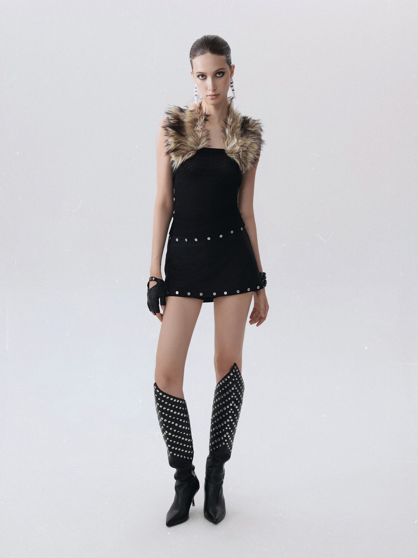 Rhea Mini Suede Skirt